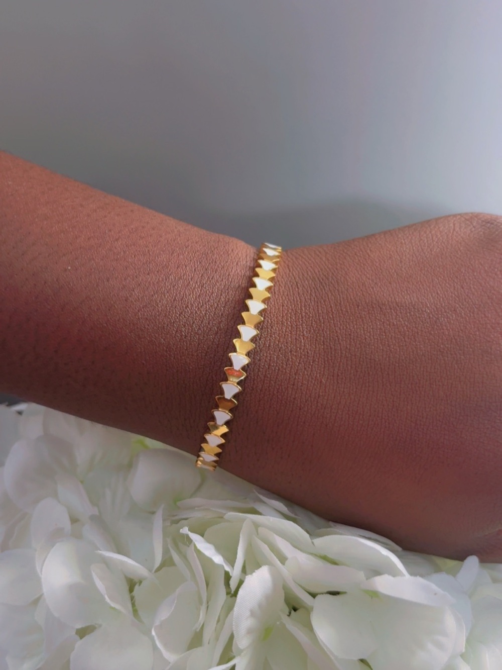 Gold Pyramid Link Bracelet - Women Jewelry